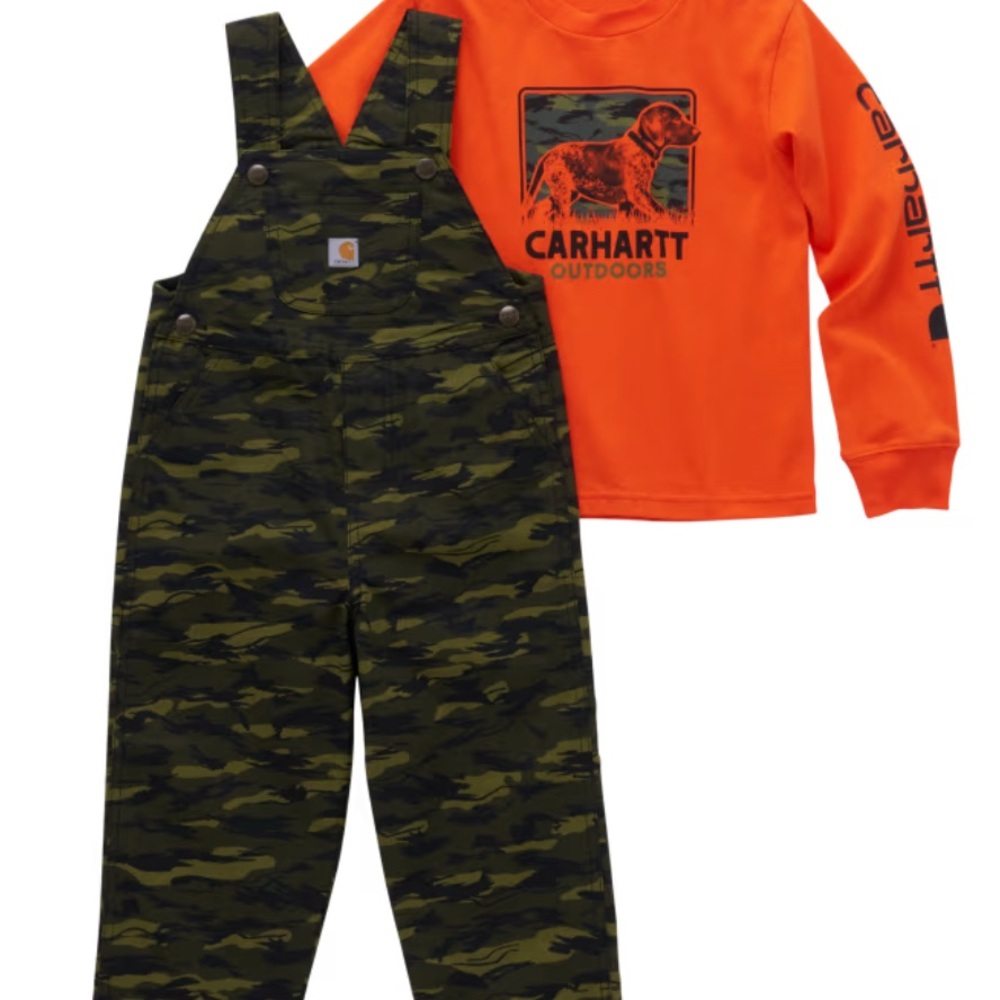 Carhartt Green Overalls with Adjustable Straps
